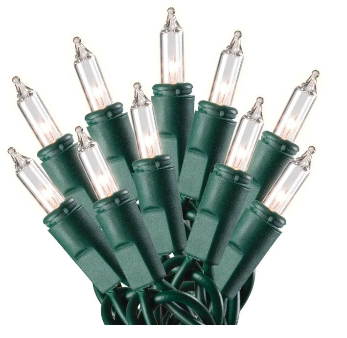 200 clear Light Incandescent Mini Lights - Liberty Flag & Specialty