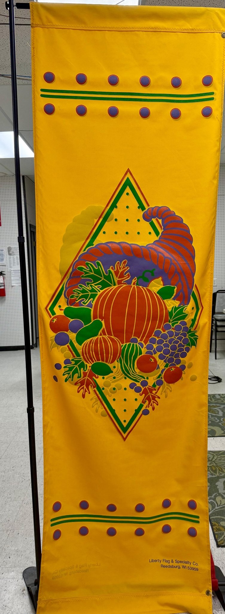 96" x 30" Cornucopia Banner - Liberty American Made Solutions