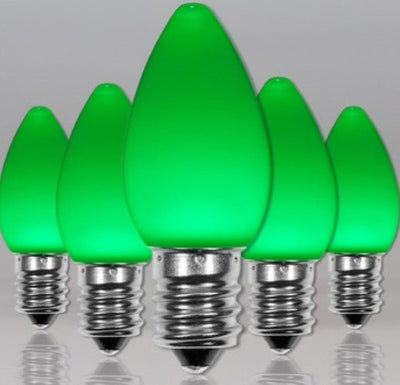 C7 LED Opaque (faux ceramic) bulbs - Liberty Flag & Specialty