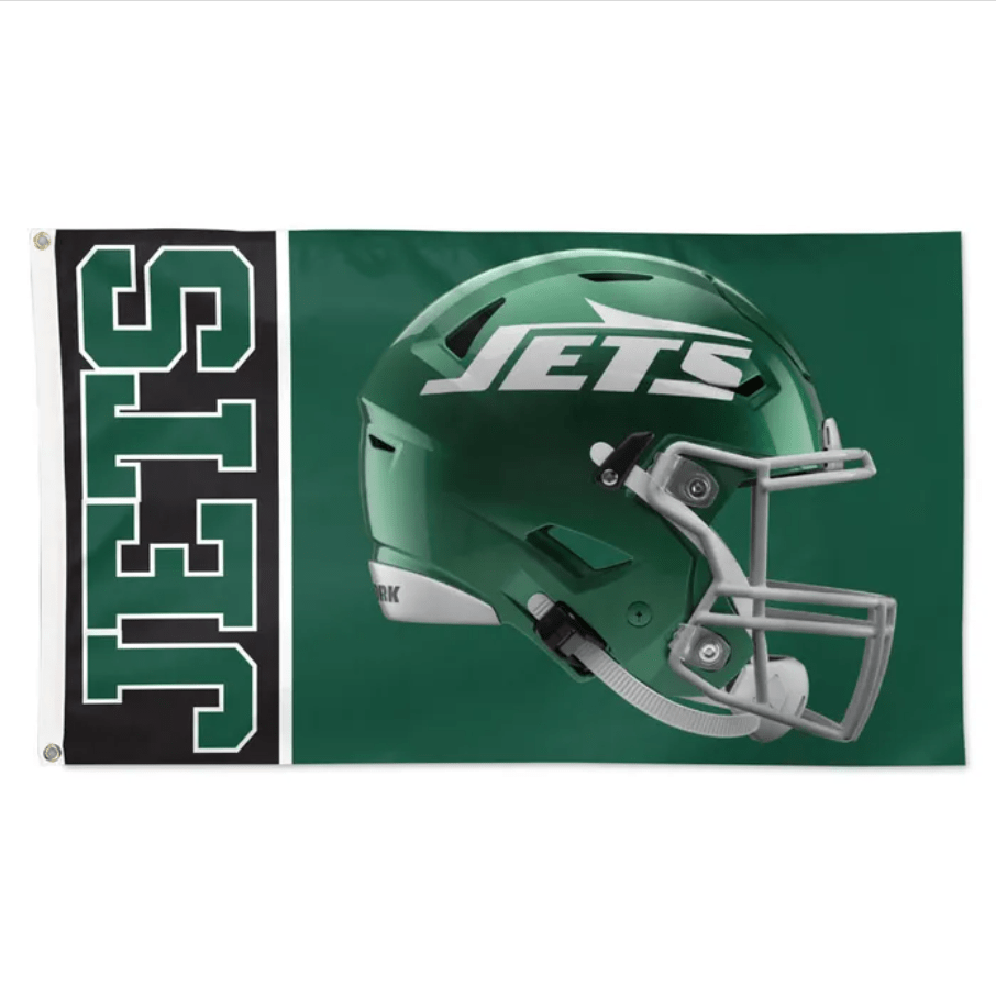 New York Jets Flag- Helmet - Liberty Flag & Specialty