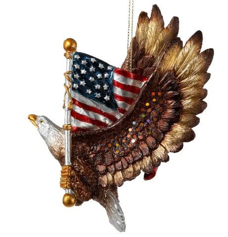 Patriotic Eagle with American Flag Ornament - Liberty Flag & Specialty