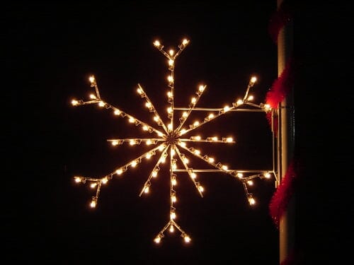 5' Silhouette Standard Snowflake Pole Mount - Liberty Flag & Specialty