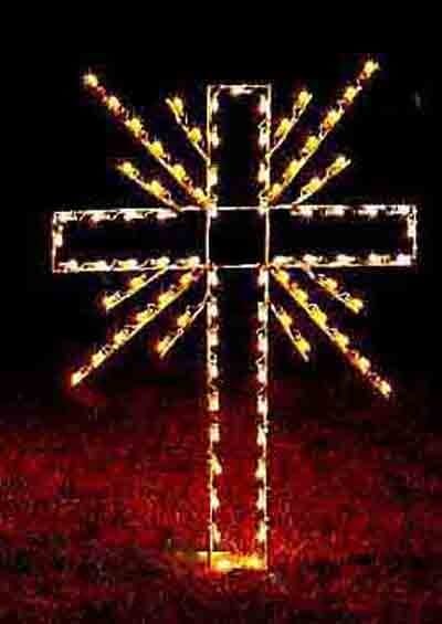 6' Deluxe Cross - C7 bulbs - Liberty Flag & Specialty