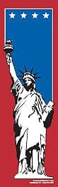 96" x 30" Sunbrella Street Banner - Statue of Liberty - Liberty American Made Solutions